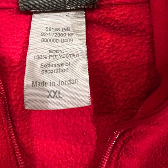 C9 by Champion Red Microfleece 1/4 Zip Activewear Jacket - Picture 11 of 12